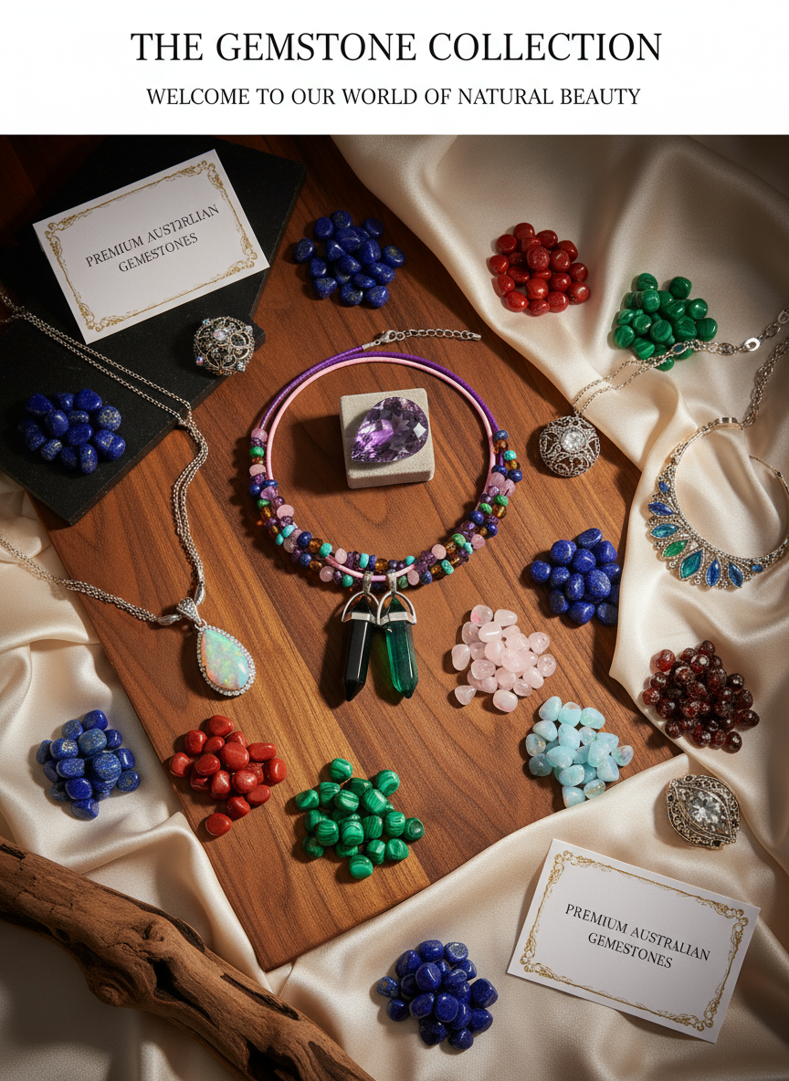 Birthstone gemstones for all 12 months including sapphire amethyst topaz and natural stones