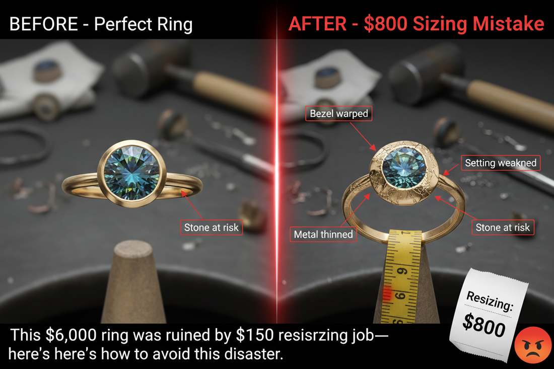 Sapphire Ring Sizing: The $800 Mistake That Ruins Rings (And How to Avoid It)