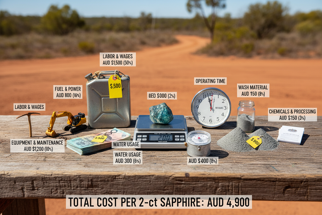 The Real Cost of Mining a Single Queensland Sapphire: A Transparent Breakdown