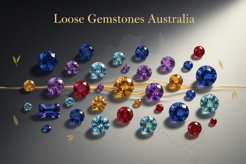 Premium loose gemstones Australia including sapphires, amethyst, topaz, garnet, and aquamarine for custom jewelry and engagement rings