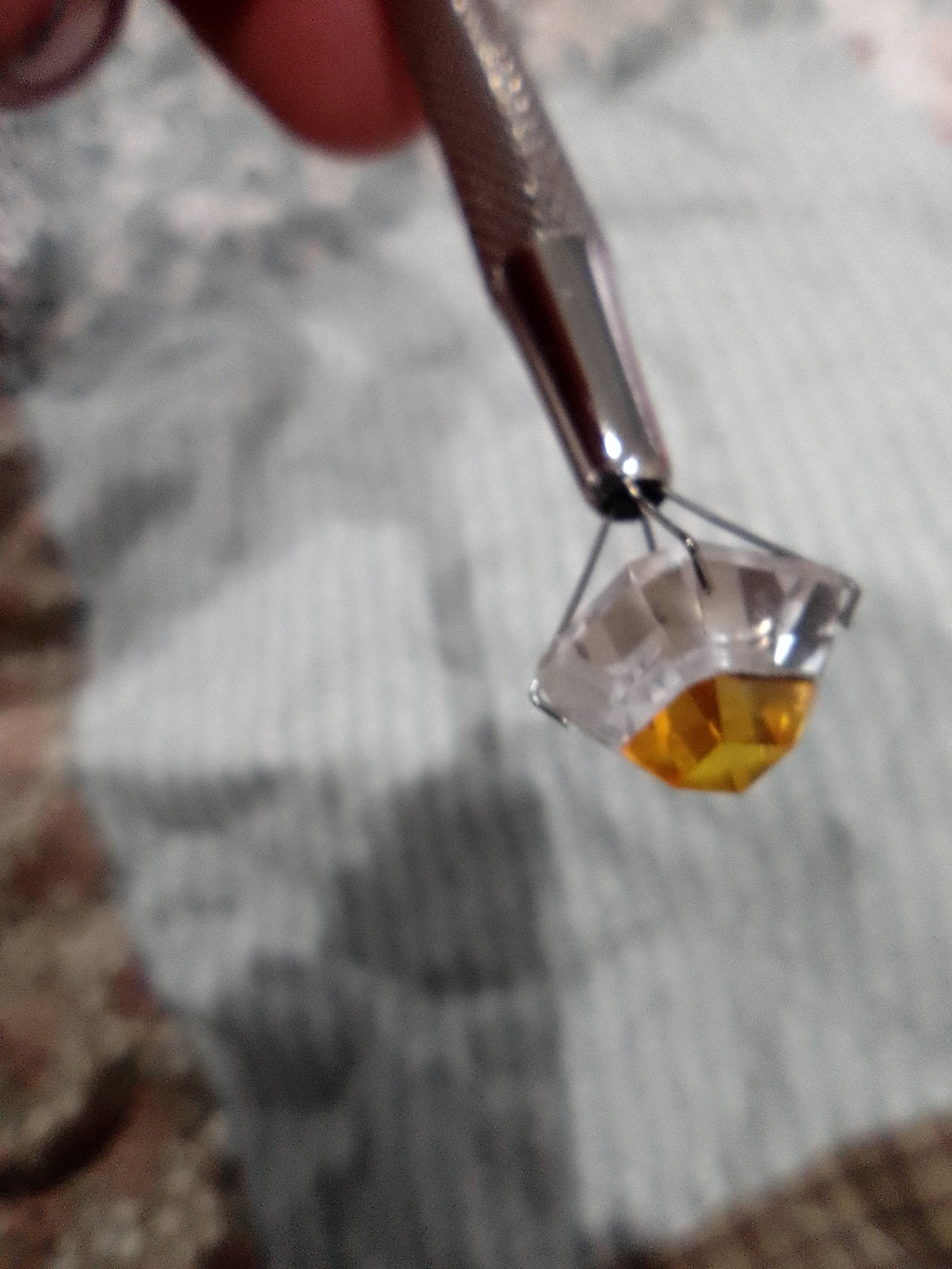  Pitambari sapphire 9.90ct bi-colour yellow clear Asscher cut India natural loose gemstone EGL certified

