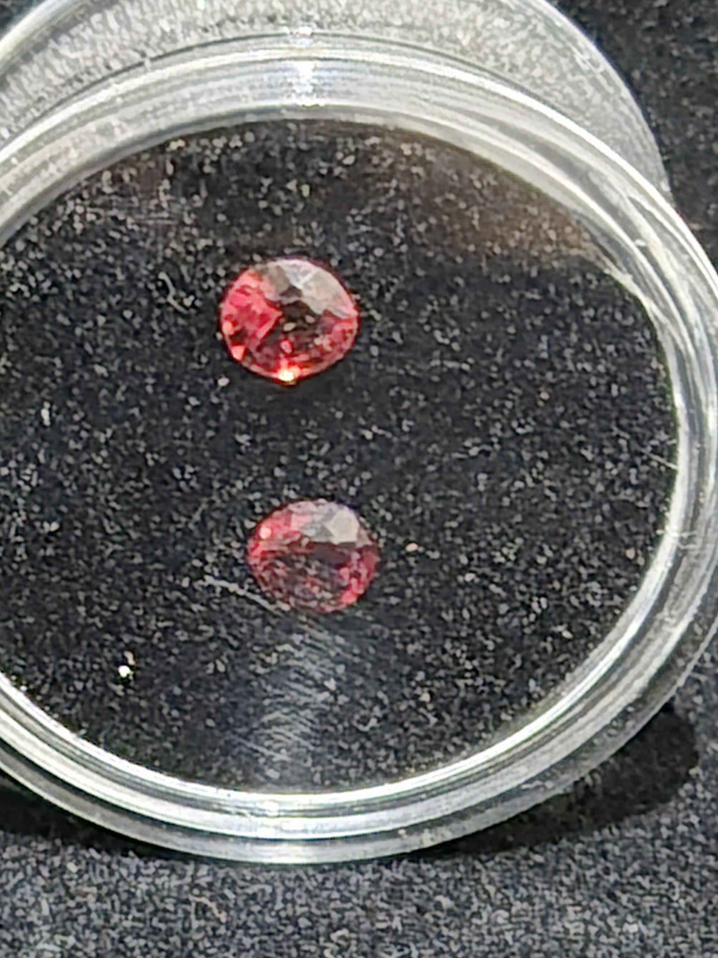 Natural Red Garnet Matched Pair 0.85ct | Round Brilliant Cut | January Birthstone Earring Stones | RichosRocks Australia - RichosRocks - Natural Red Garnet Matched Pair 0.85ct | Round Brilliant Cut | January Birthstone Earring Stones | RichosRocks Australia