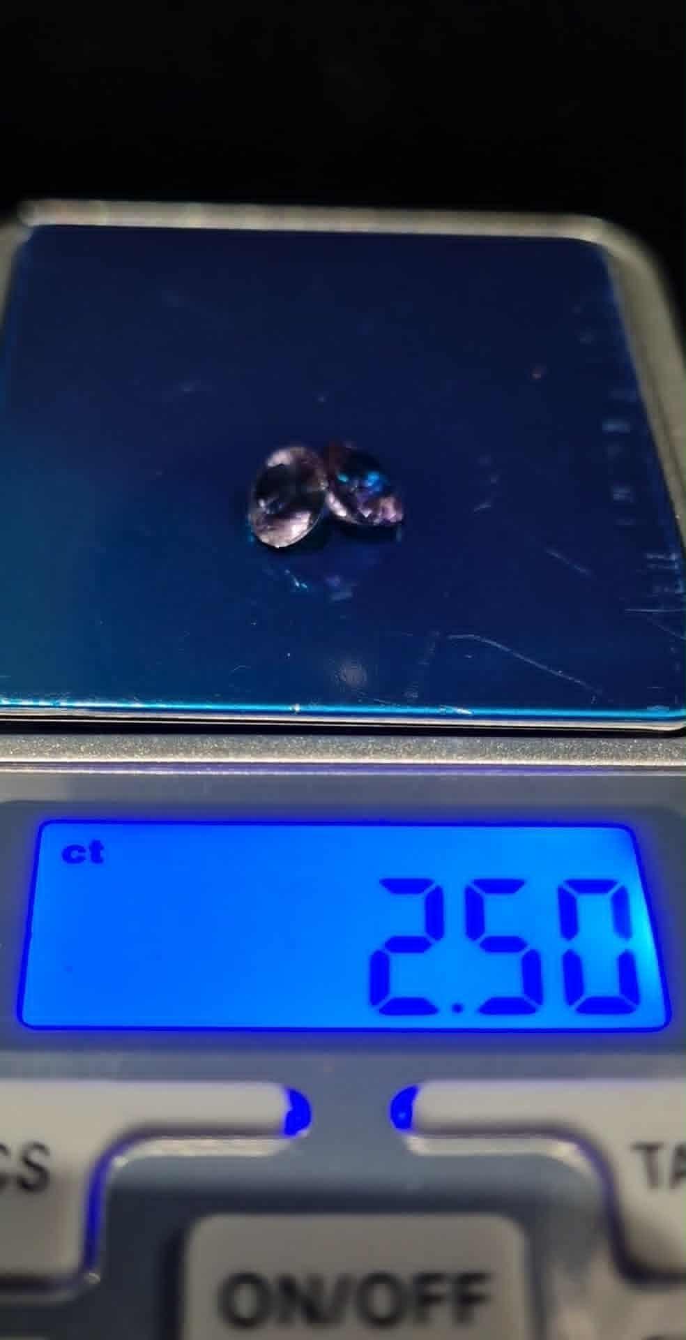 Natural Amethyst Matched Pair 2.5ct | Rare One-of-a-Kind Match | Round Cut Purple Earring Stones | February Birthstone Australia - RichosRocks - Natural Amethyst Matched Pair 2.5ct | Rare One-of-a-Kind Match | Round Cut Purple Earring Stones | February Birthstone Australia