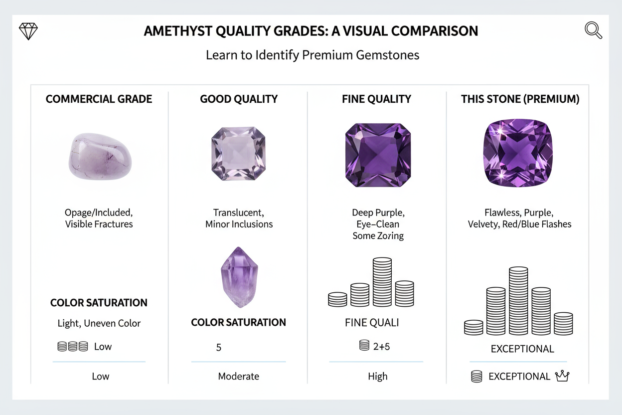 Natural Amethyst Matched Pair 2.5ct | Rare One-of-a-Kind Match | Round Cut Purple Earring Stones | February Birthstone Australia - RichosRocks - Natural Amethyst Matched Pair 2.5ct | Rare One-of-a-Kind Match | Round Cut Purple Earring Stones | February Birthstone Australia