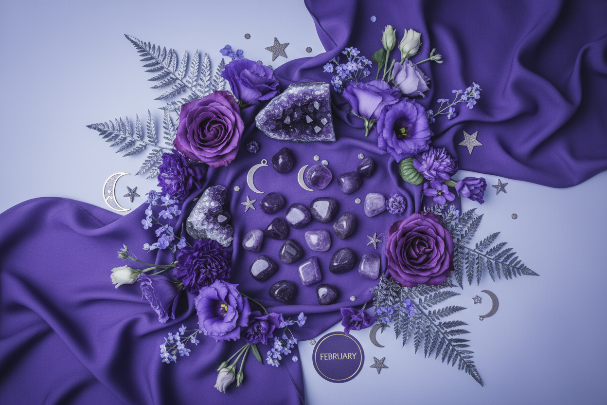 Natural Amethyst Matched Pair 2.5ct | Rare One-of-a-Kind Match | Round Cut Purple Earring Stones | February Birthstone Australia - RichosRocks - Natural Amethyst Matched Pair 2.5ct | Rare One-of-a-Kind Match | Round Cut Purple Earring Stones | February Birthstone Australia