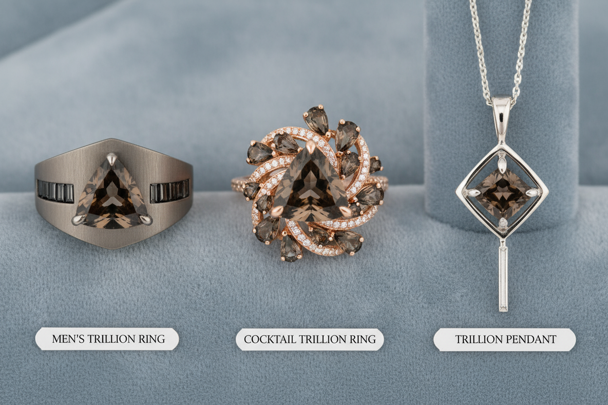 Smoky Quartz Trilliant Cut 17.1 Carat | Natural Brown Gemstone | Collector Quality | RichosRocks Australia - RichosRocks - Smoky Quartz Trilliant Cut 17.1 Carat | Natural Brown Gemstone | Collector Quality | RichosRocks Australia