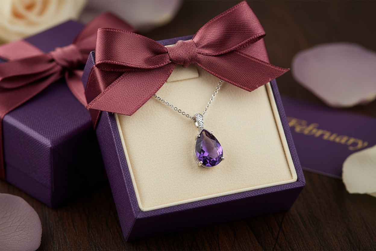 Natural Amethyst Teardrop 3.2ct | Eye-Clean Purple Gemstone Pendant | February Birthstone | Australian Mined - RichosRocks - Natural Amethyst Teardrop 3.2ct | Eye-Clean Purple Gemstone Pendant | February Birthstone | Australian Mined