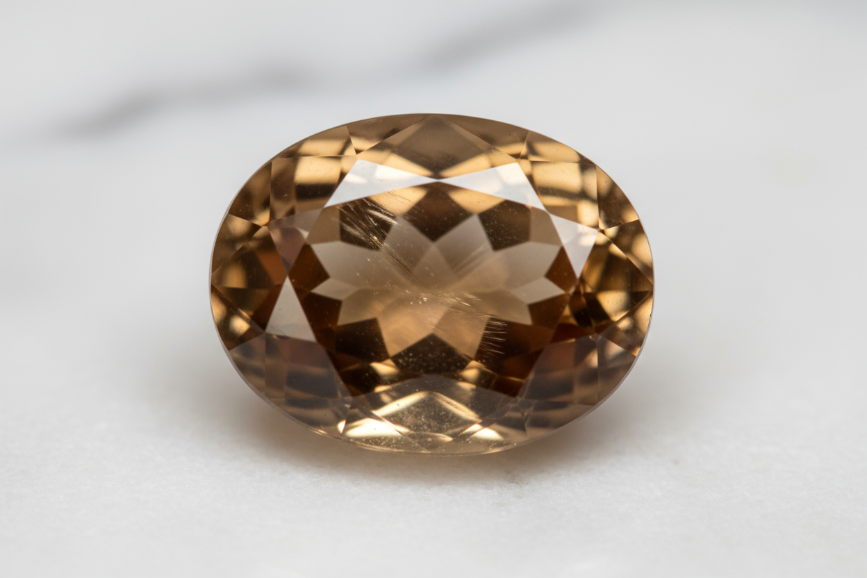 Smoky Citrine Oval Cut 1.65 Carat | Natural Golden Brown Gemstone | November Birthstone | RichosRocks Australia - RichosRocks - Smoky Citrine Oval Cut 1.65 Carat | Natural Golden Brown Gemstone | November Birthstone | RichosRocks Australia