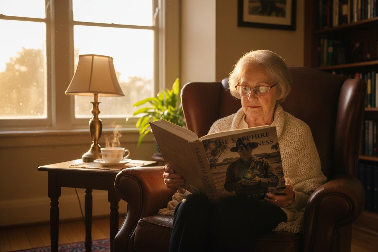 Reader Engaged with The Sapphire Witness