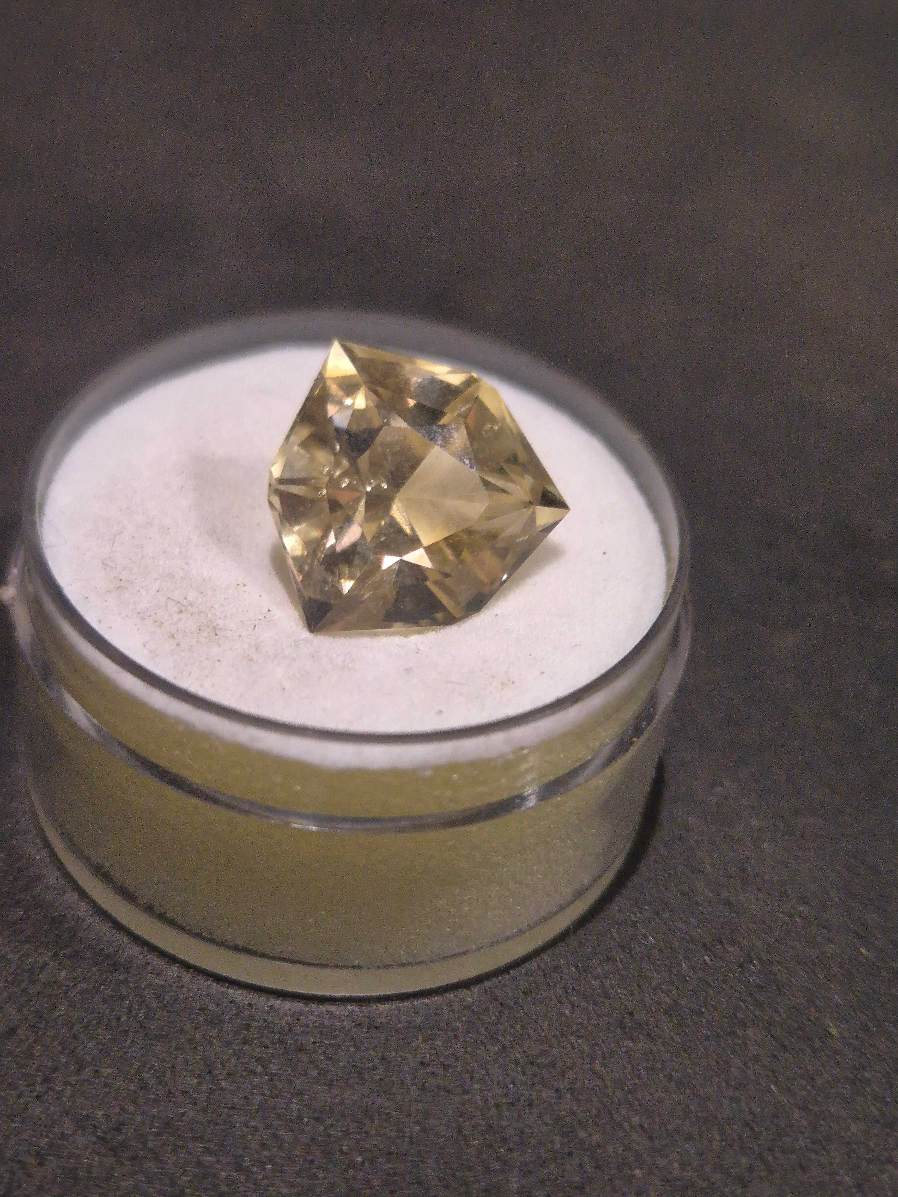 Smokey quartz trillion cut gemstone natural brown for modern jewelry from RichosRocks
